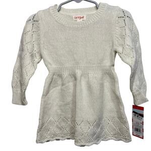 Cat & Jack 12 Month Cream Sweater Dress